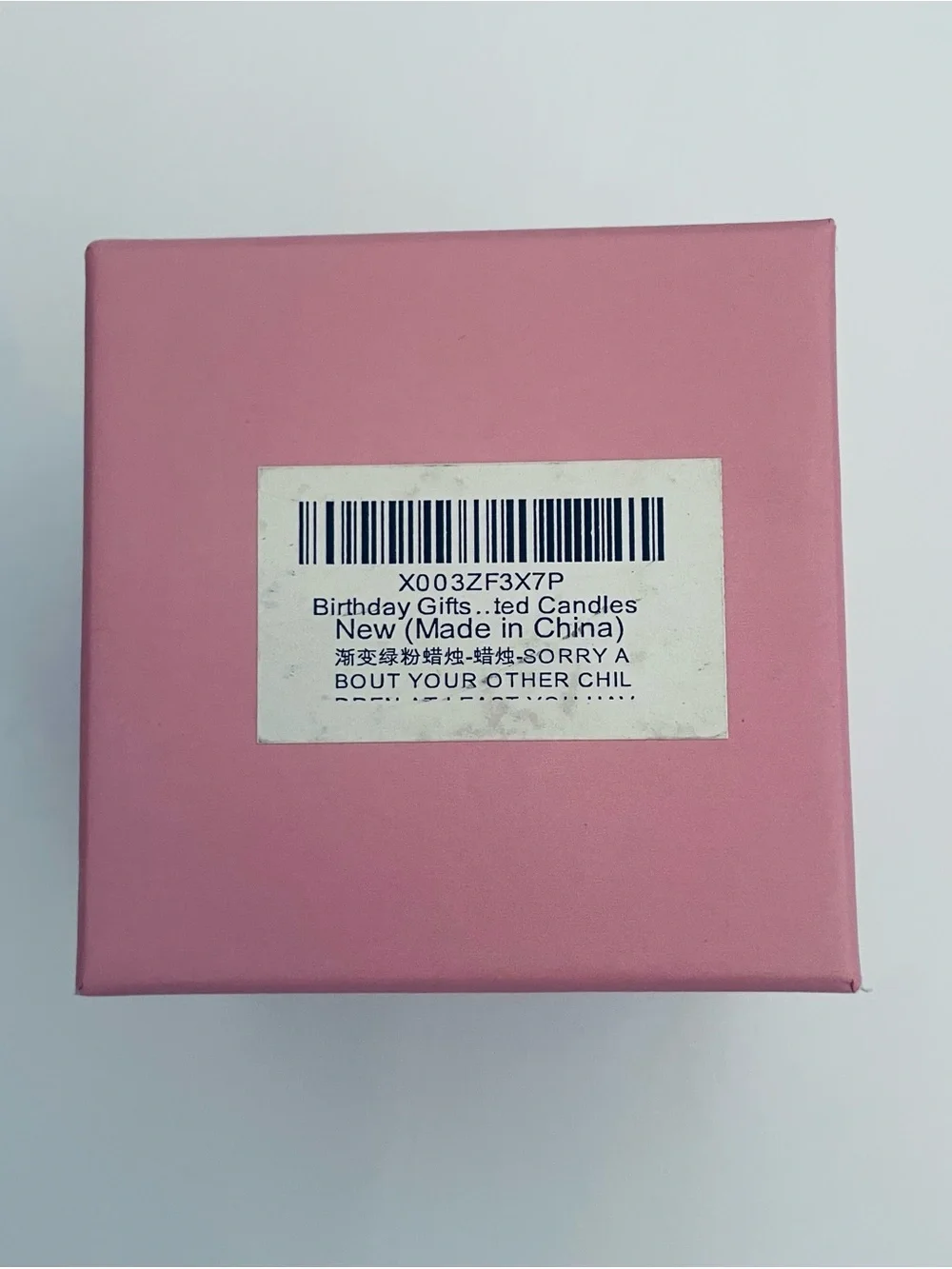 Hocis funny Gardenia Scented Candle with tin “Sorry About Your other children…”